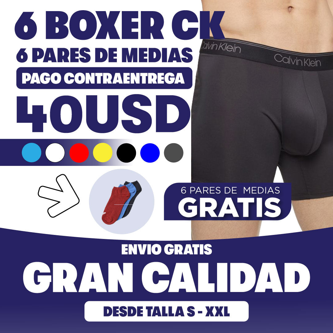 BOXERS + PARES DE MEDIAS 🔥