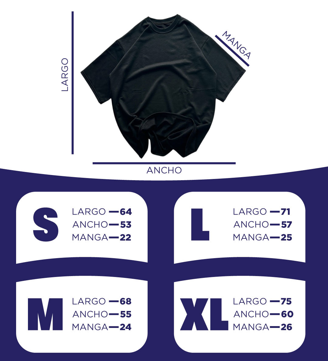 3 CAMISETAS OVERSIZE ALGODÓN 350GR 😍