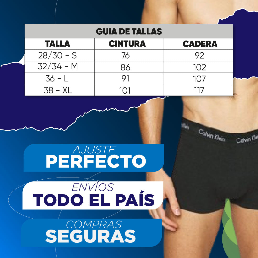 6 BOXER CK + 6 PARES DE MEDIAS