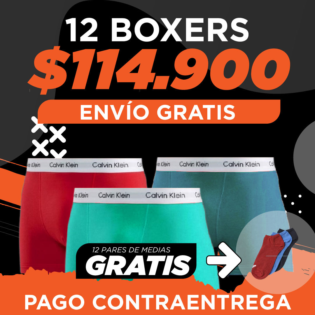 BOXERS CK + PARES DE MEDIAS + ENVÍO GRATIS 🔥