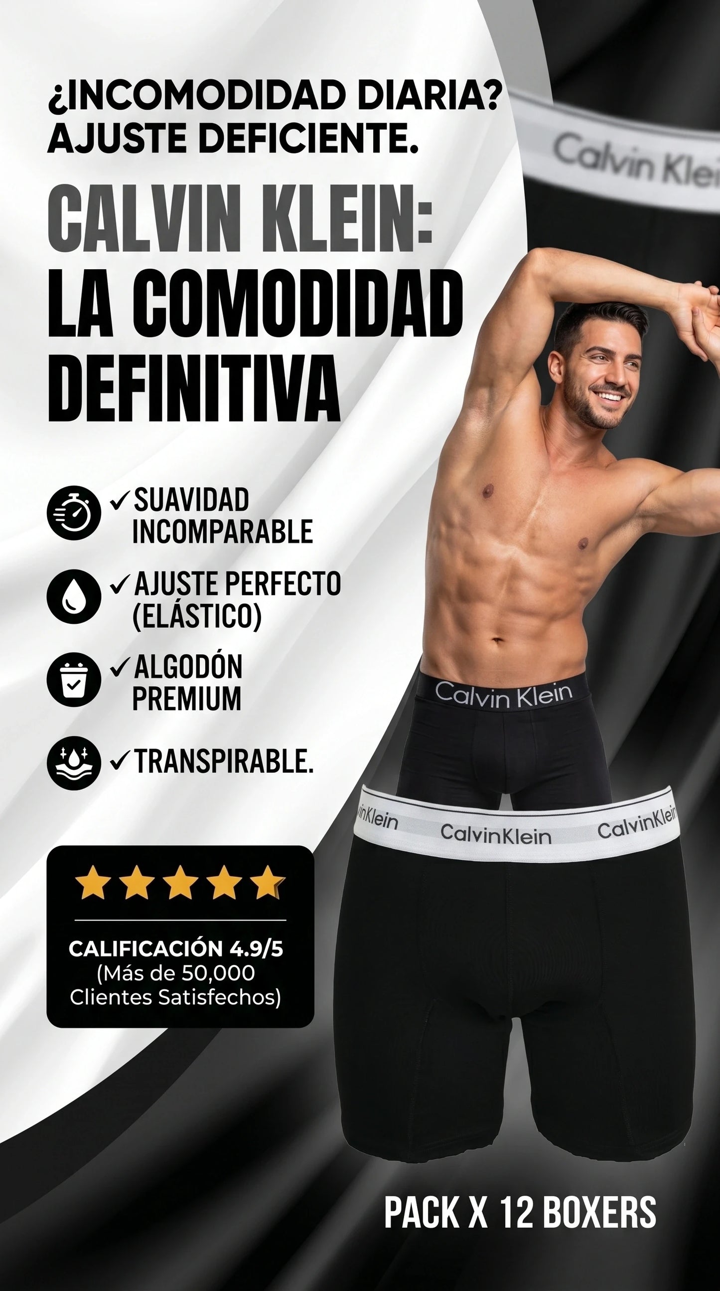 6 BOXERS 🎁 + 6 PARES DE MEDIAS (PREMIUM)🔥